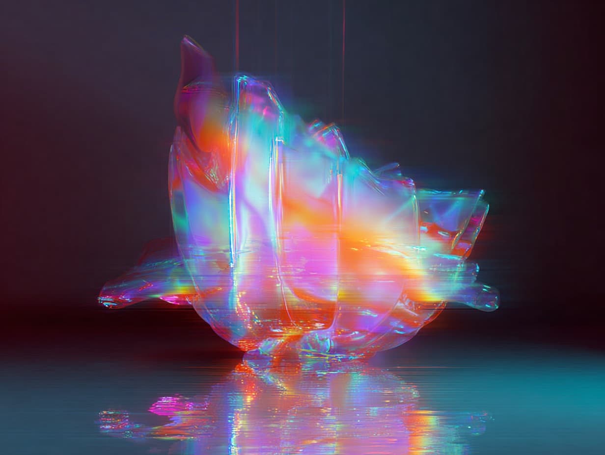 Abstract translucent artwork