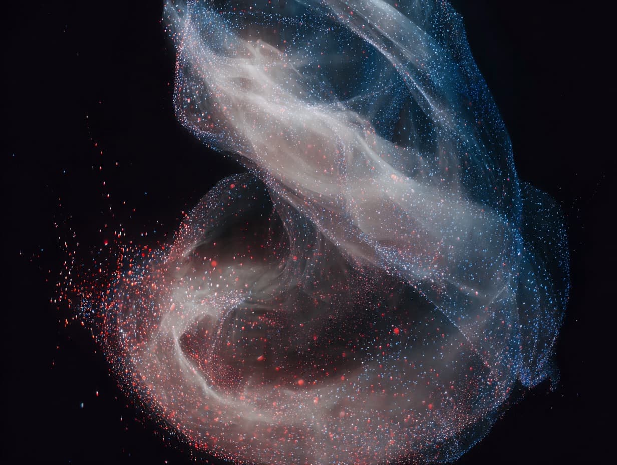 Abstract translucent artwork