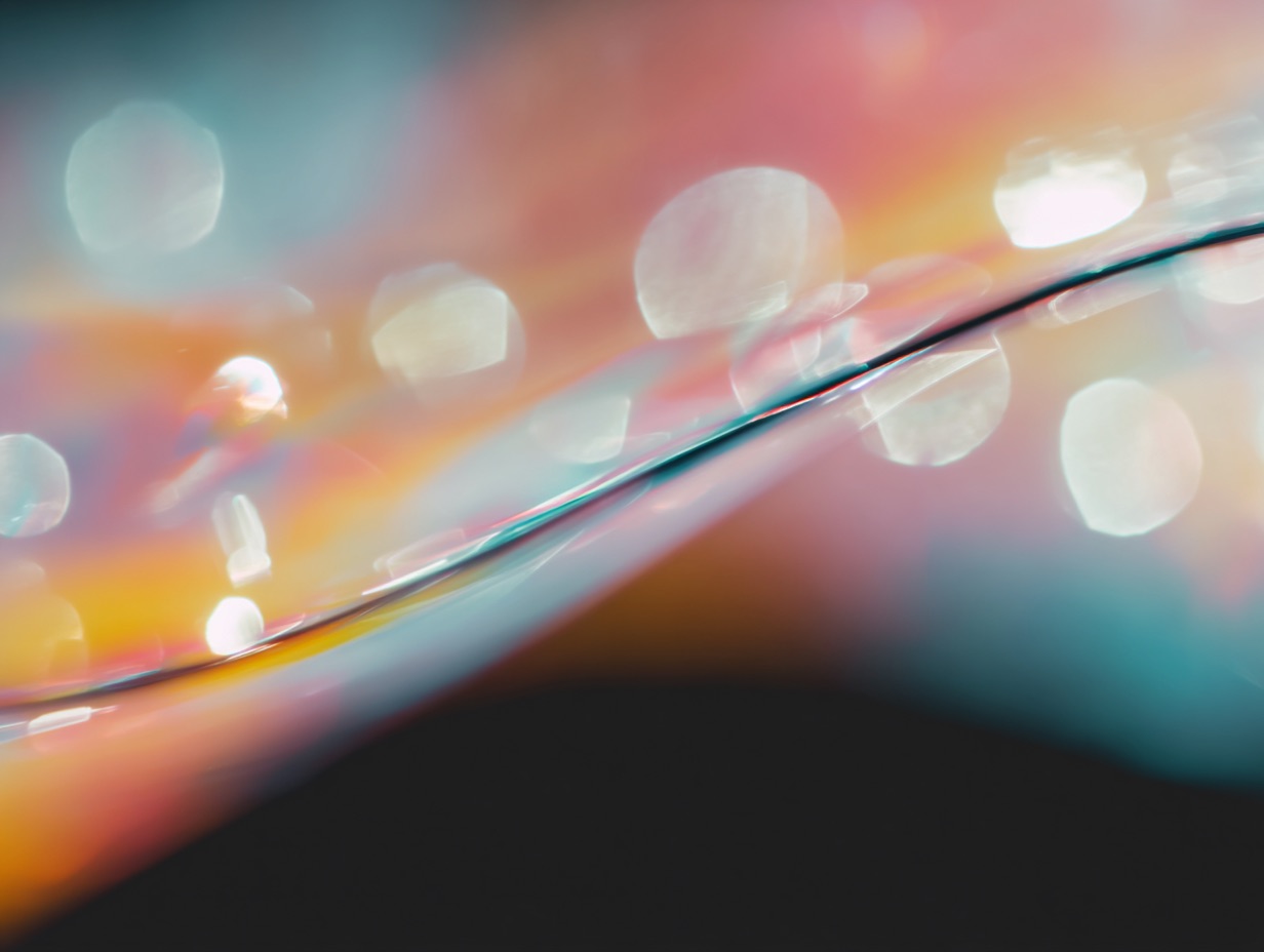 Vibrant translucent cube artwork