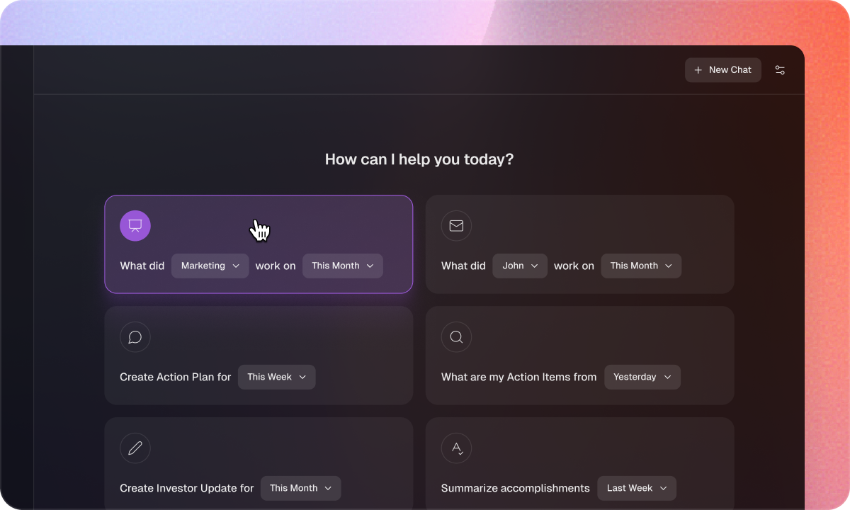 Assistant feature screenshot